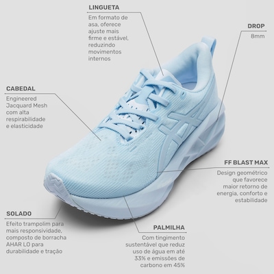Tênis Feminino ASICS Novablast 5 Lite-Show - Foto 2