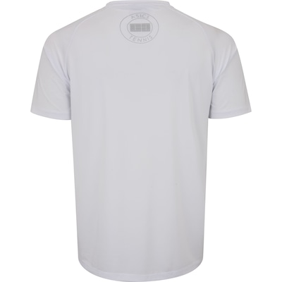 Camiseta Masculina ASICS Manga Curta Emblema Racket UV 50 Anti-Odor - Foto 2