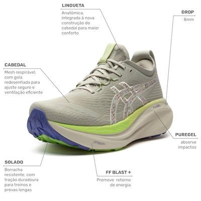 Tênis Masculino Asics Gel Nimbus 27 TR - Foto 2