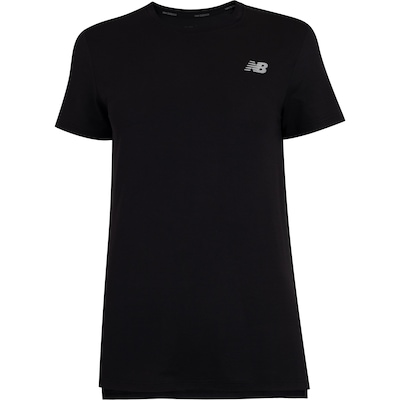 Camiseta Feminina New Balance Manga Curta Sport Essentials - Foto 1