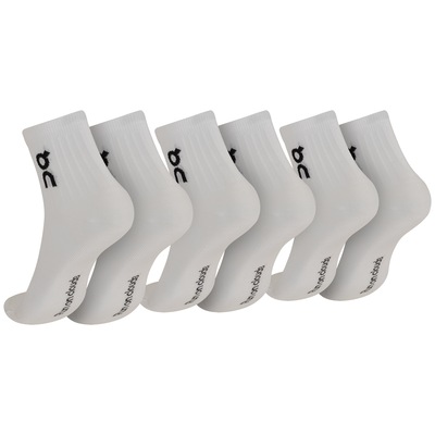 Kit de Meias On Running Cano Médio Logo Sock Mid Adulto 3 pares - Foto 2