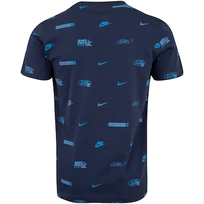 Camiseta Infantil Nike Manga Curta Sportswear AOP - Foto 2