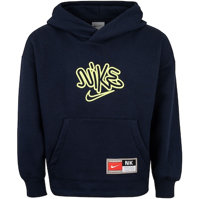 Blusão Infantil Nike com Capuz Cob Fleece - Foto 1
