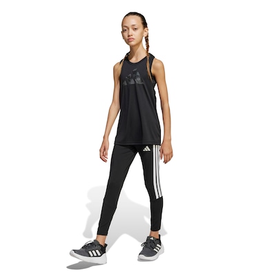 Calça Legging Infantil adidas 3 Stripes - Foto 3
