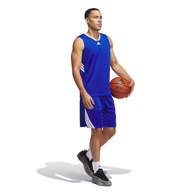 Bermuda Masculina adidas Basquete Legends 3 Listras - Foto 3