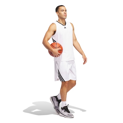 Bermuda Masculina adidas Basquete Legends 3 Listras - Foto 3