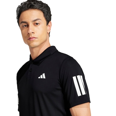 Camisa Polo Masculina adidas Club 3 Listras - Foto 3