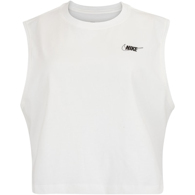 Blusa Cropped Regata Feminina Nike Sportswear Club SL - Foto 1