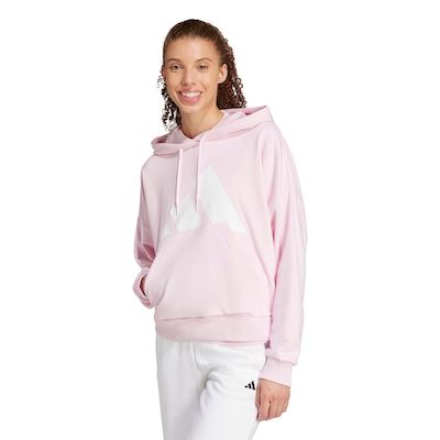 Blusa de Moletom Feminina adidas com Capuz Big Logo - Foto 1