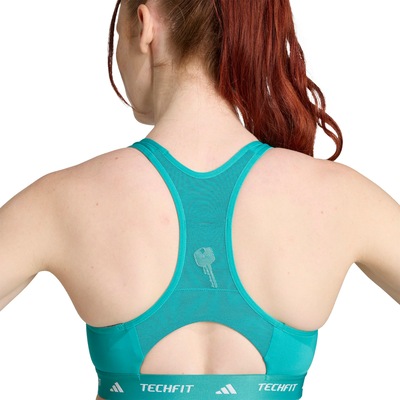Top Fitness com Bojo Removível adidas Techfit Média Sustentação Adulto - Foto 4