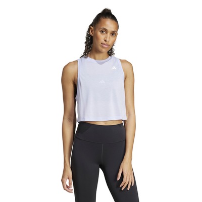 Blusa Cropped Regata Feminina adidas Essentials - Foto 1
