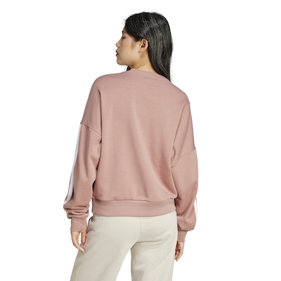 Blusa de Moletom Feminina adidas Essentials 3 Listras - Foto 2
