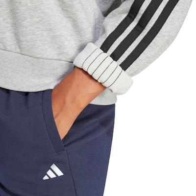 Blusa de Moletom Feminina adidas Essentials 3 Listras - Foto 5