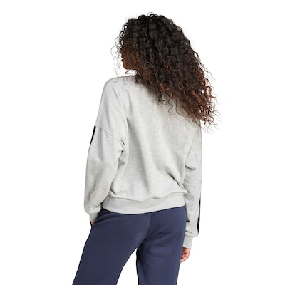 Blusa de Moletom Feminina adidas Essentials 3 Listras - Foto 2