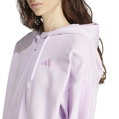 Jaqueta Feminina adidas 3 Stripes com Capuz - Foto 4