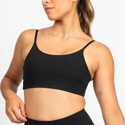 Top Fitness com Bojo Removível adidas Baixa Sustentação Essentials Adulto - Foto 2