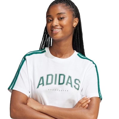 Camiseta Masculina adidas Gráfica College - Foto 5