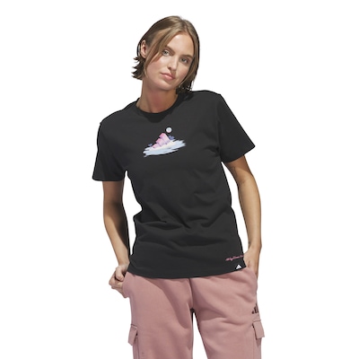 Camiseta Feminina adidas Manga Curta Gráfica - Foto 1