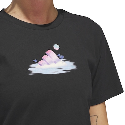 Camiseta Feminina adidas Manga Curta Gráfica - Foto 4