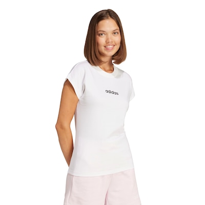 Camiseta Feminina adidas Manga Curta Logo Linear - Foto 1