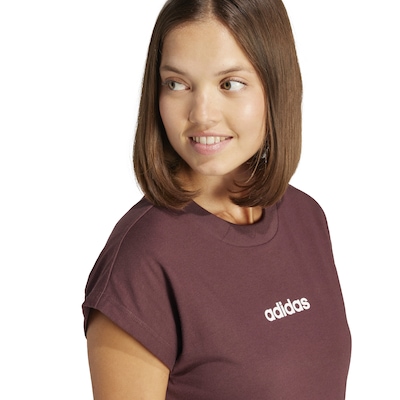 Camiseta Feminina adidas Manga Curta Logo Linear - Foto 5
