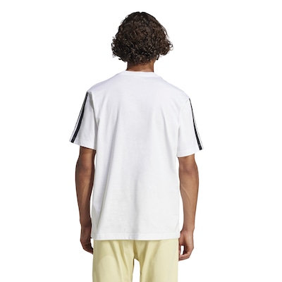 Camiseta Masculina adidas Manga Curta 3 Stripes - Foto 2