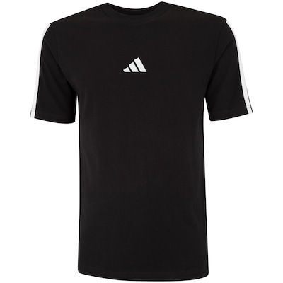 Camiseta Masculina adidas Manga Curta 3 Stripes Camiseta Masculina adidas Manga Curta 3 Stripes