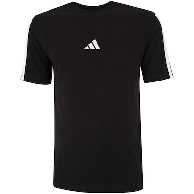 Camiseta Masculina adidas Manga Curta 3 Stripes - Foto 6