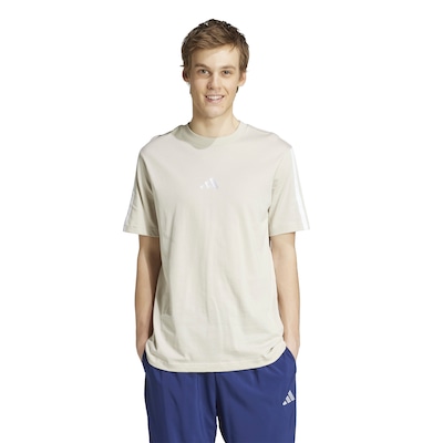 Camiseta Masculina adidas Manga Curta 3 Stripes - Foto 1