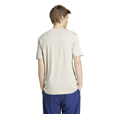 Camiseta Masculina adidas Manga Curta 3 Stripes - Foto 2