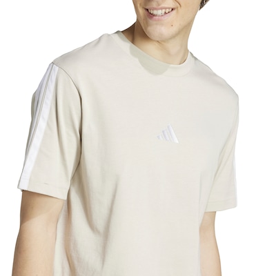 Camiseta Masculina adidas Manga Curta 3 Stripes - Foto 4