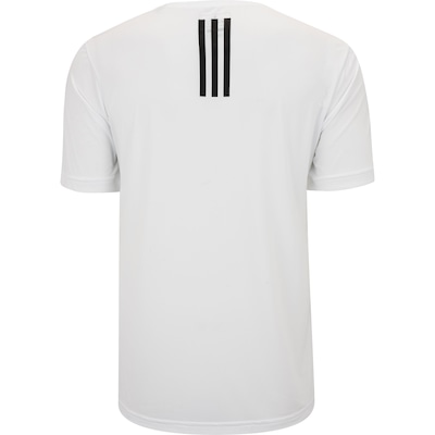 Camiseta Masculina adidas Manga Curta Own The Run 3 Listras - Foto 2