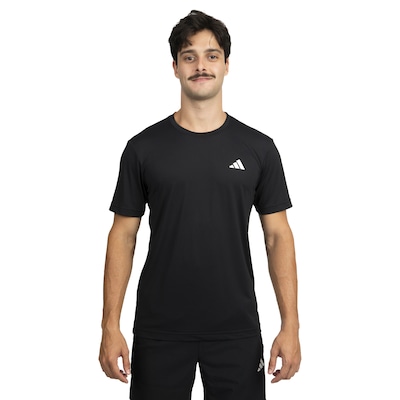 Camiseta Masculina adidas Manga Curta Own The Run 3 Listras - Foto 1