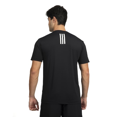 Camiseta Masculina adidas Manga Curta Own The Run 3 Listras - Foto 2