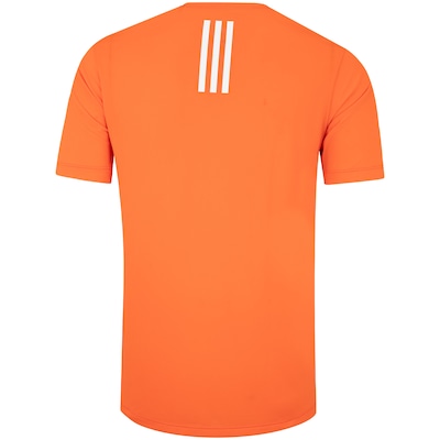 Camiseta Masculina adidas Manga Curta Own The Run 3 Listras - Foto 2