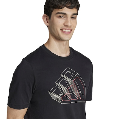 Camiseta Masculina adidas Manga Curta Gráfica - Foto 5