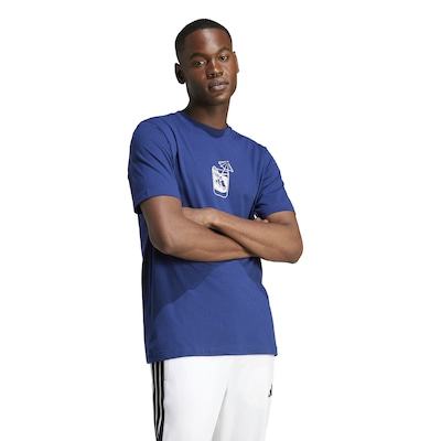 Camiseta Masculina adidas Manga Curta Gráfica Drink - Foto 3