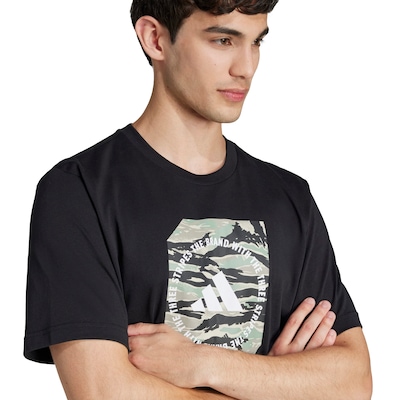 Camiseta Masculina adidas Manga Curta Grafica Camo - Foto 4