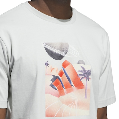 Camiseta Masculina adidas Manga Curta Gráfica - Foto 4