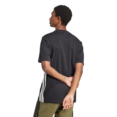 Camiseta Masculina adidas Manga Curta 3 Stripes - Foto 2