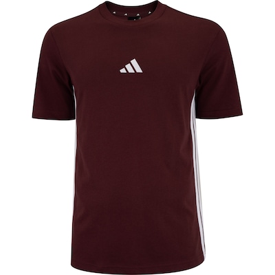 Camiseta Masculina adidas Manga Curta 3 Stripes - Foto 1