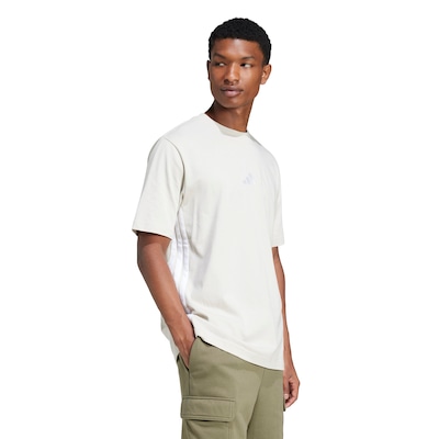 Camiseta Masculina adidas Manga Curta 3 Stripes - Foto 3