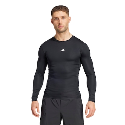 Camiseta Masculina adidas Manga Longa Techfit - Foto 1