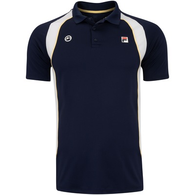 Camisa Polo Fila Masculina Manga Curta Backspin Sleeve Rio Open - Foto 1