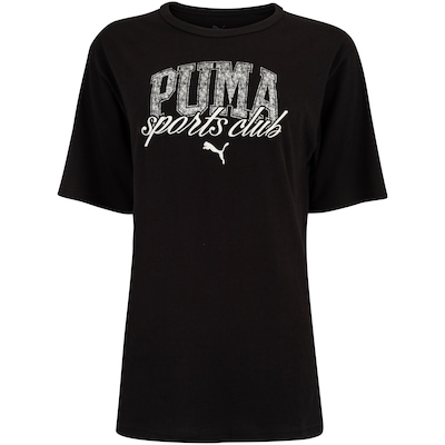 Camiseta Feminina Puma Manga Curta Class Relaxed - Foto 1
