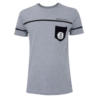 Camiseta do Brooklyn Nets NBA Masculina Manga Curta Estampa Pock N015A - Foto 1