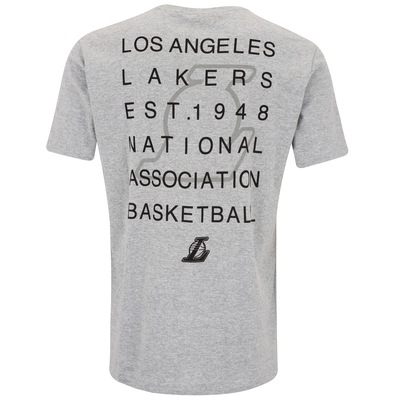 Camiseta do Los Angeles Lakers Masculina NBA Manga Curta Estampada N09A - Foto 2