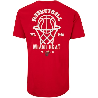 Camiseta do Miami Heat NBA Masculina Manga Curta Hit Hoop NB777 - Foto 2