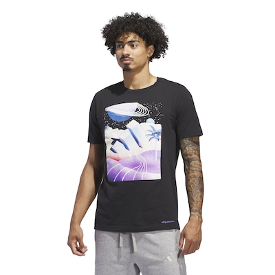 Camiseta Masculina adidas Manga Curta Gráfica - Foto 1