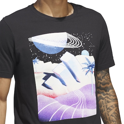 Camiseta Masculina adidas Manga Curta Gráfica - Foto 4